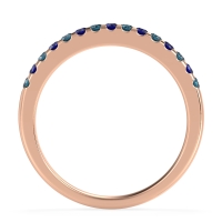 Half Eternity Pave Classic Agava Band