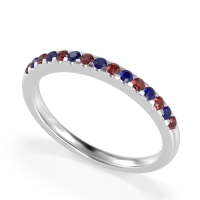 Half Eternity Pave Classic Agava Band