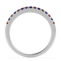 Half Eternity Pave Classic Agava Band