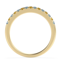 Half Eternity Pave Classic Agava Band