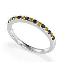 Half Eternity Pave Classic Agava Band