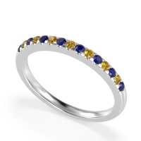 Half Eternity Pave Classic Agava Band