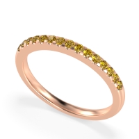 Half Eternity Pave Classic Agava Band