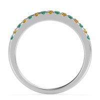 Half Eternity Pave Classic Agava Band