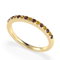 Half Eternity Pave Classic Agava Band