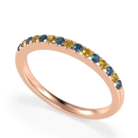 Half Eternity Pave Classic Agava Band