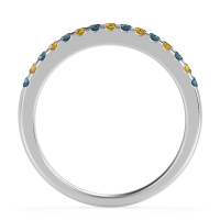 Half Eternity Pave Classic Agava Band