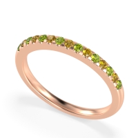 Half Eternity Pave Classic Agava Band