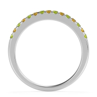 Half Eternity Pave Classic Agava Band