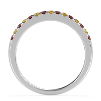 Half Eternity Pave Classic Agava Band