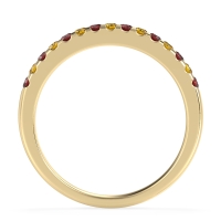 Half Eternity Pave Classic Agava Band