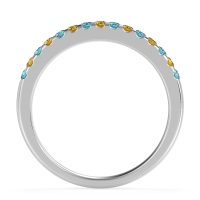 Half Eternity Pave Classic Agava Band