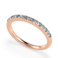 Half Eternity Pave Classic Agava Band