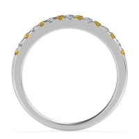 Half Eternity Pave Classic Agava Band