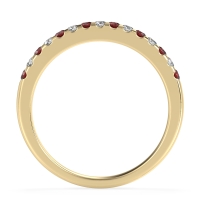 Half Eternity Pave Classic Agava Band