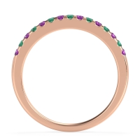 Half Eternity Pave Classic Agava Band