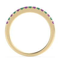 Half Eternity Pave Classic Agava Band