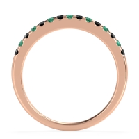 Half Eternity Pave Classic Agava Band