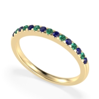 Half Eternity Pave Classic Agava Band