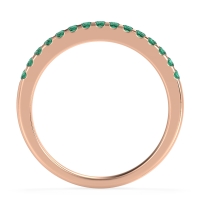 Half Eternity Pave Classic Agava Band