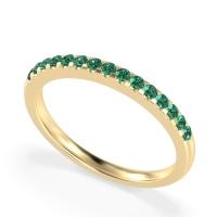 Half Eternity Pave Classic Agava Band