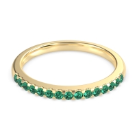 Half Eternity Pave Classic Agava Band