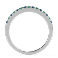 Half Eternity Pave Classic Agava Band