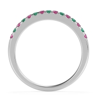 Half Eternity Pave Classic Agava Band