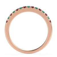 Half Eternity Pave Classic Agava Band