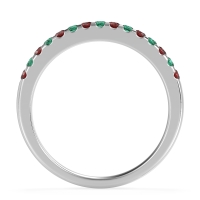 Half Eternity Pave Classic Agava Band