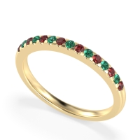 Half Eternity Pave Classic Agava Band