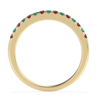 Half Eternity Pave Classic Agava Band