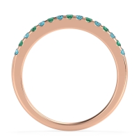 Half Eternity Pave Classic Agava Band