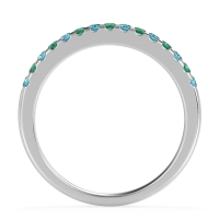 Half Eternity Pave Classic Agava Band