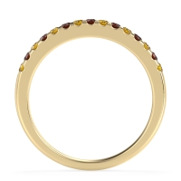 Half Eternity Pave Classic Agava Band