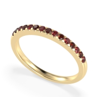 Half Eternity Pave Classic Agava Band