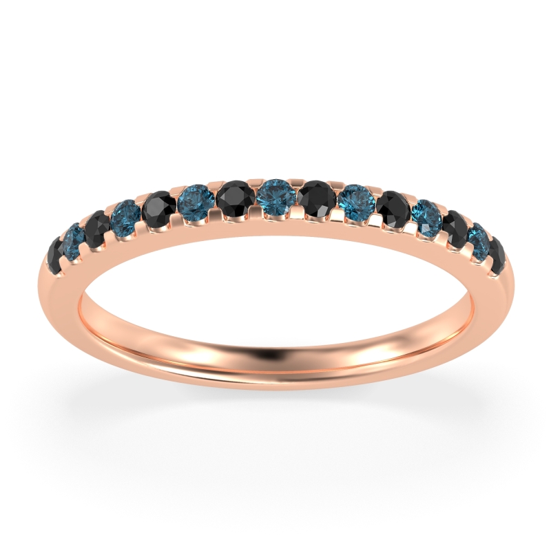 Half Eternity Pave Classic Agava Band