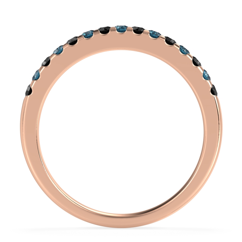Half Eternity Pave Classic Agava Band