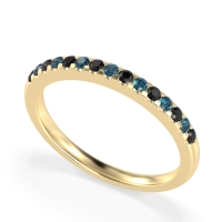 Half Eternity Pave Classic Agava Band