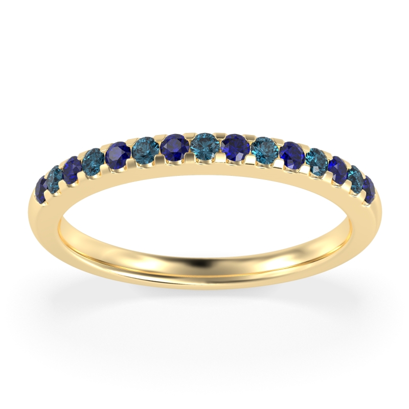 Half Eternity Pave Classic Agava Band