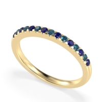Half Eternity Pave Classic Agava Band