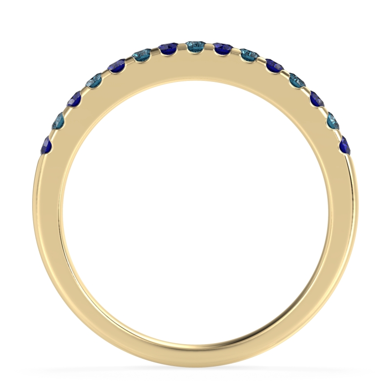 Half Eternity Pave Classic Agava Band