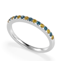 Half Eternity Pave Classic Agava Band