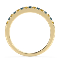Half Eternity Pave Classic Agava Band
