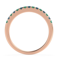 Half Eternity Pave Classic Agava Band