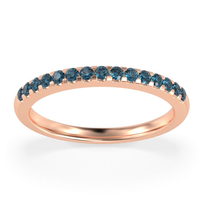 Half Eternity Pave Classic Agava Band