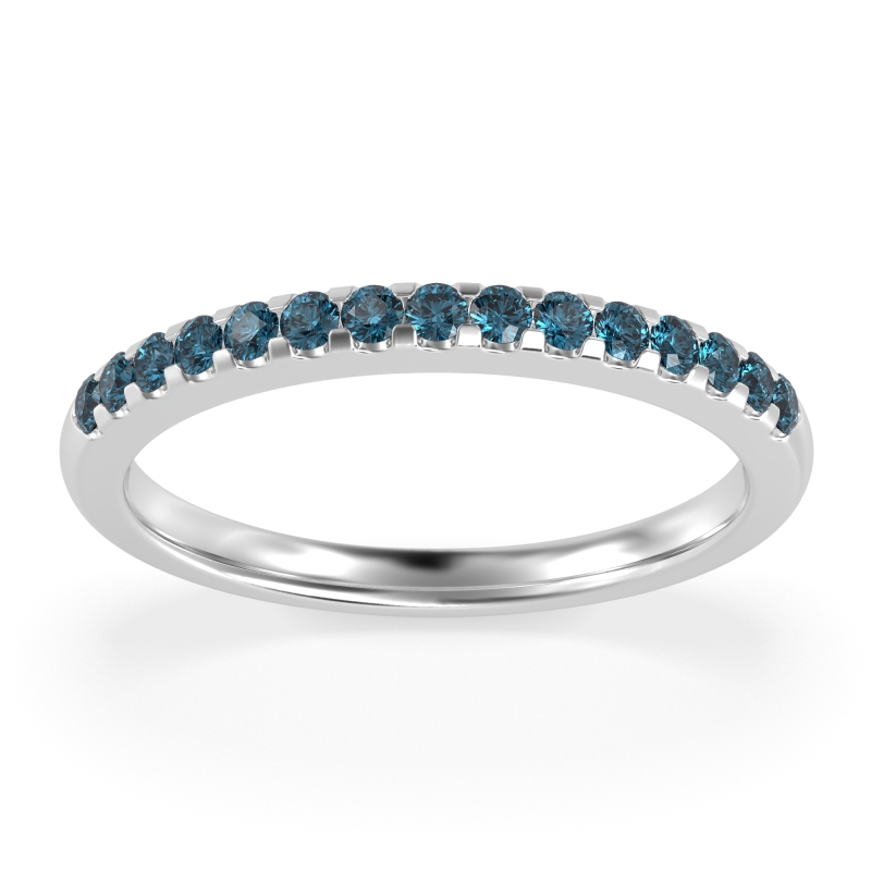 Half Eternity Pave Classic Agava Band