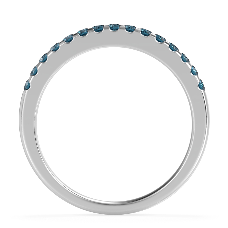 Half Eternity Pave Classic Agava Band