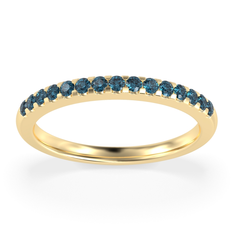 Half Eternity Pave Classic Agava Band