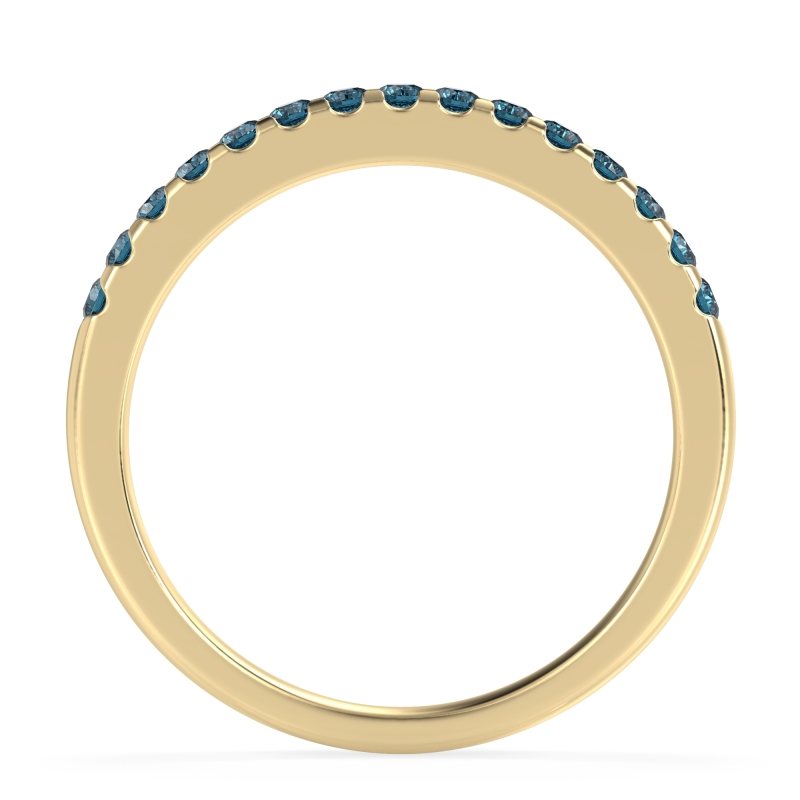 Half Eternity Pave Classic Agava Band